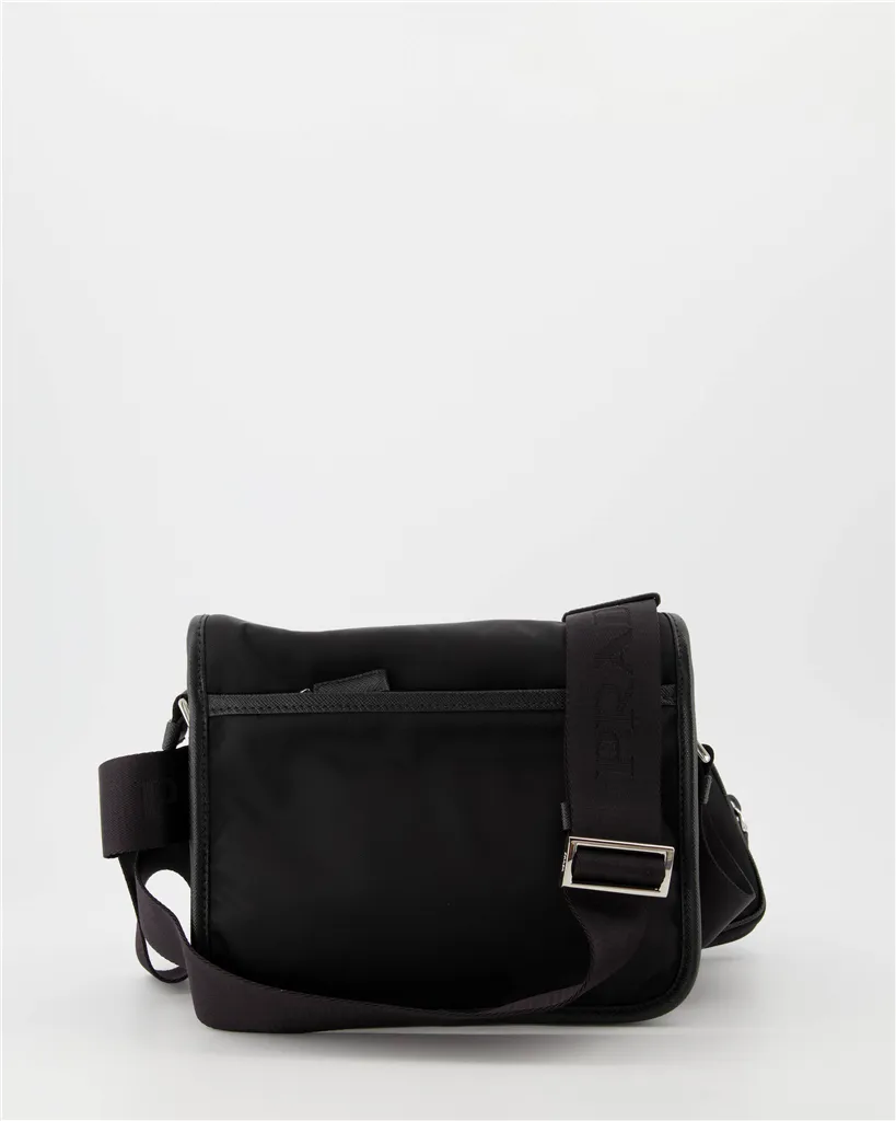 Black Re-Nylon Crossbody Bag