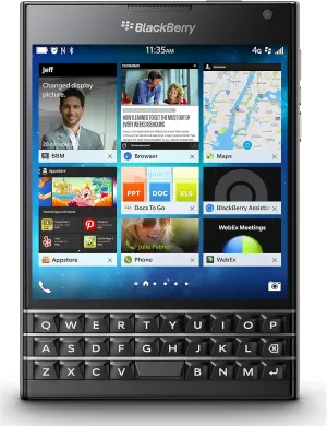 BlackBerry Passport 32GB Factory Unlocked (SQW100-1) GSM 4G LTE Smartphone - Black (International Version, Blackberry OS)