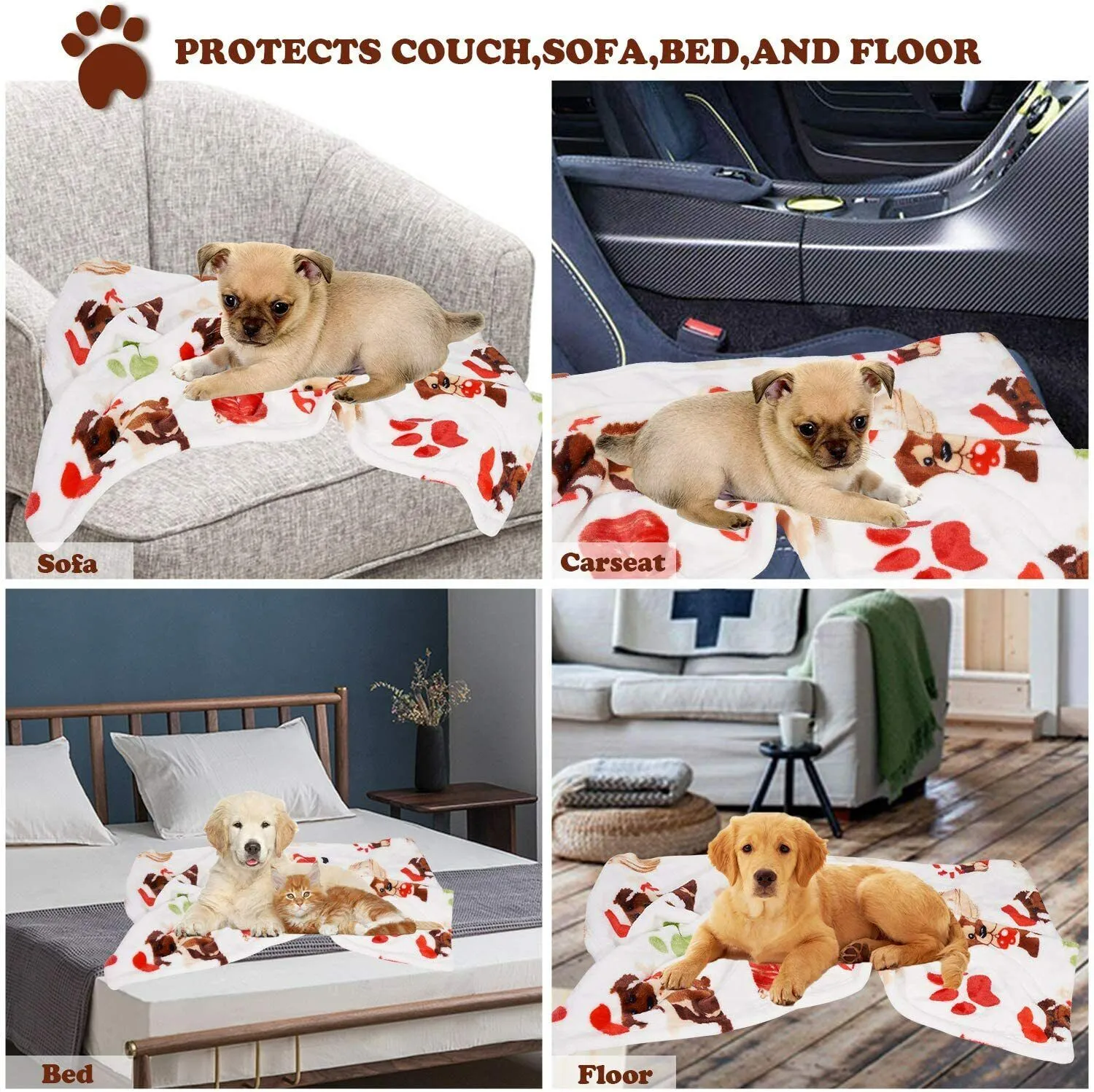 Blanket Bed Warm Soft for Pets