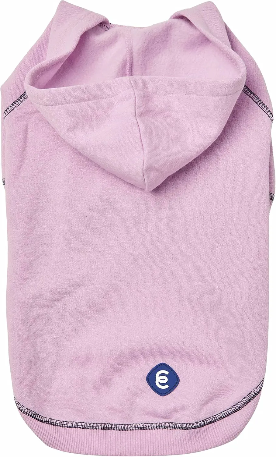 Blueberry Pet Essentials 2023 New Soft & Comfy Better Basic Cotton Blend Dog Hoodie Sweatshirt in Pink Lilac, Back Length 24", Pack of 1 Jacket for Dogs