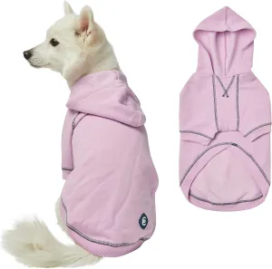 Blueberry Pet Essentials 2023 New Soft & Comfy Better Basic Cotton Blend Dog Hoodie Sweatshirt in Pink Lilac, Back Length 24", Pack of 1 Jacket for Dogs