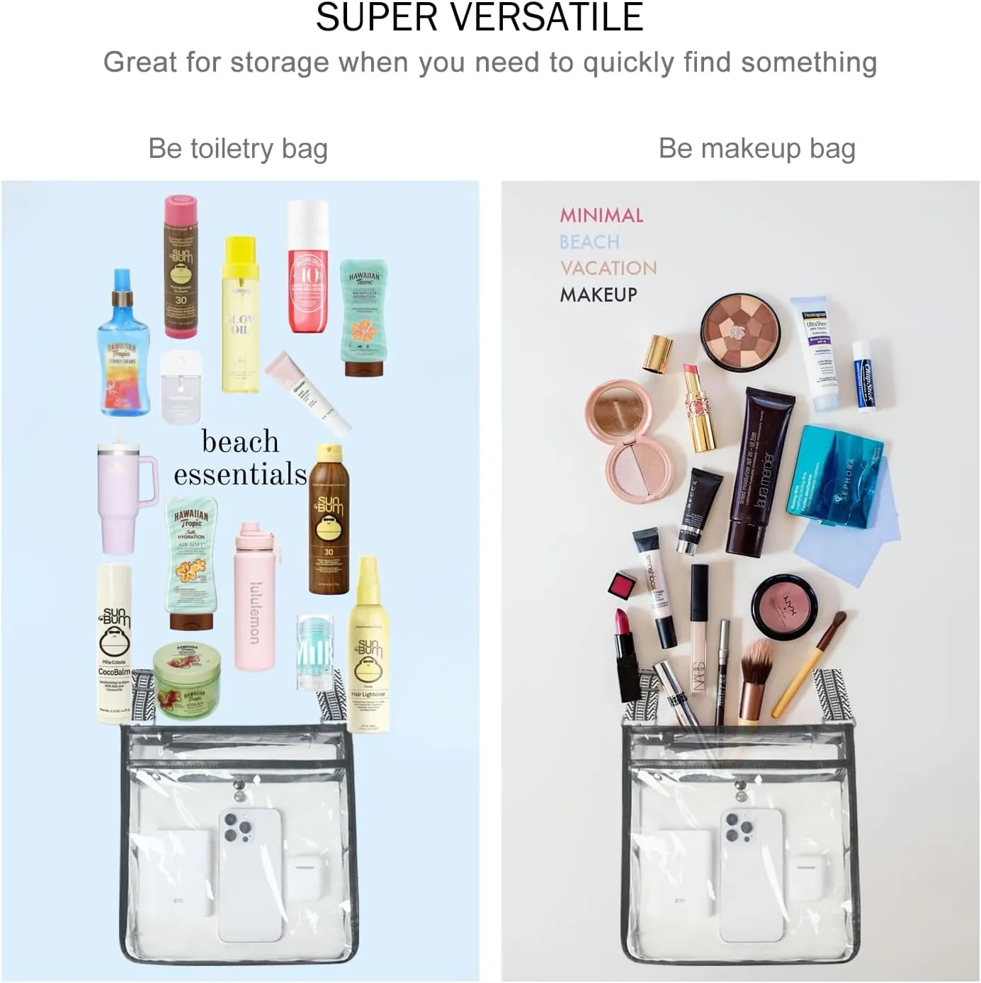 Bluome Clear Bag for Stadium Events 12 x6 x12, Clear Crossbody Purses for Women Concerts Stadium Approved Work Beach
