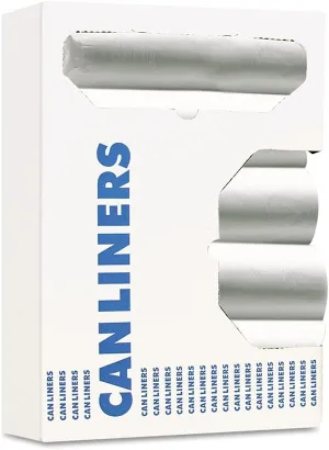 Boardwalk Z4833RNKR01 24 in. x 33 in. 16 gal. 6 microns High-Density Can Liners - Natural (50 Bags/Roll, 20 Rolls/Carton)