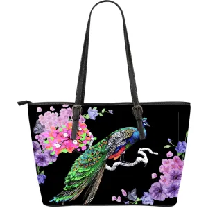 Boho Peacock Large Tote Bag