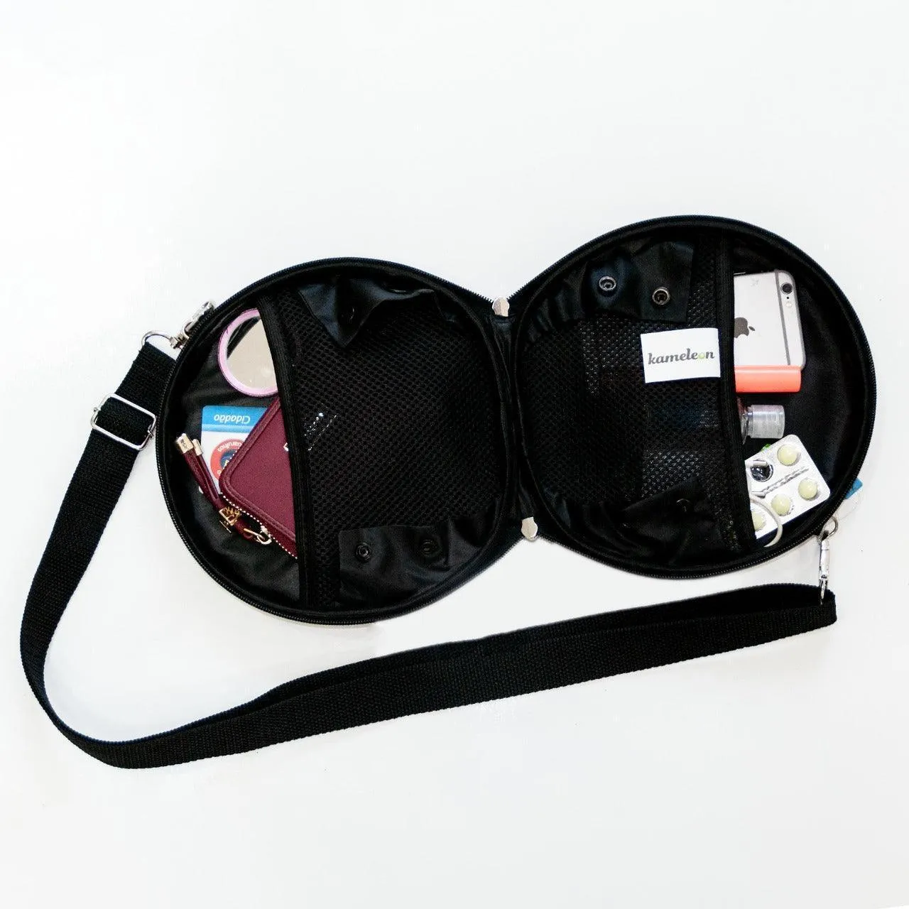 Bolsa Shoulder Bag Fashion Redonda - Pochete Slim Kameleon