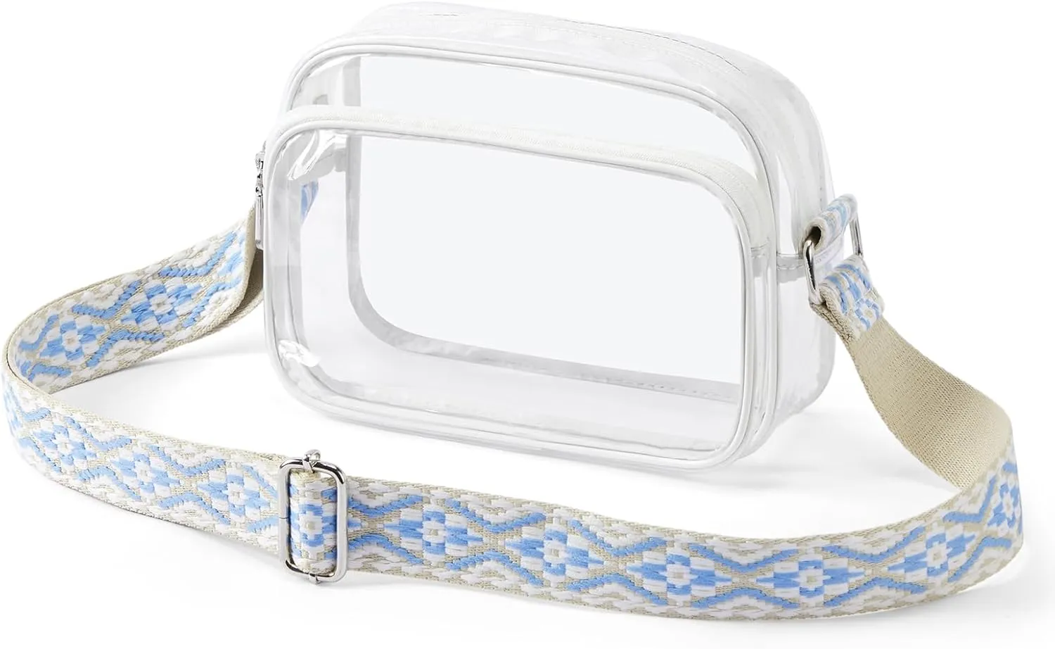 BOSTANTEN Clear Bag for Women Stadium Approved Clear Bags Small Crossbody Purse Trendy for Concerts Sports Events