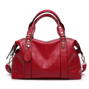 Boston Shoulder Women's Handbags, Retro Rivet Design Crossbody Bags