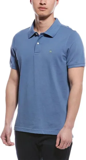 Brooks Brothers Mens Slim Fit Mesh Pique Cotton Short Sleeve Polo Shirt,