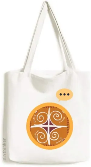 Brown Mexico Totems Ancient Civilization Expression Gift Sack Canvas Tote Shoulder Bag