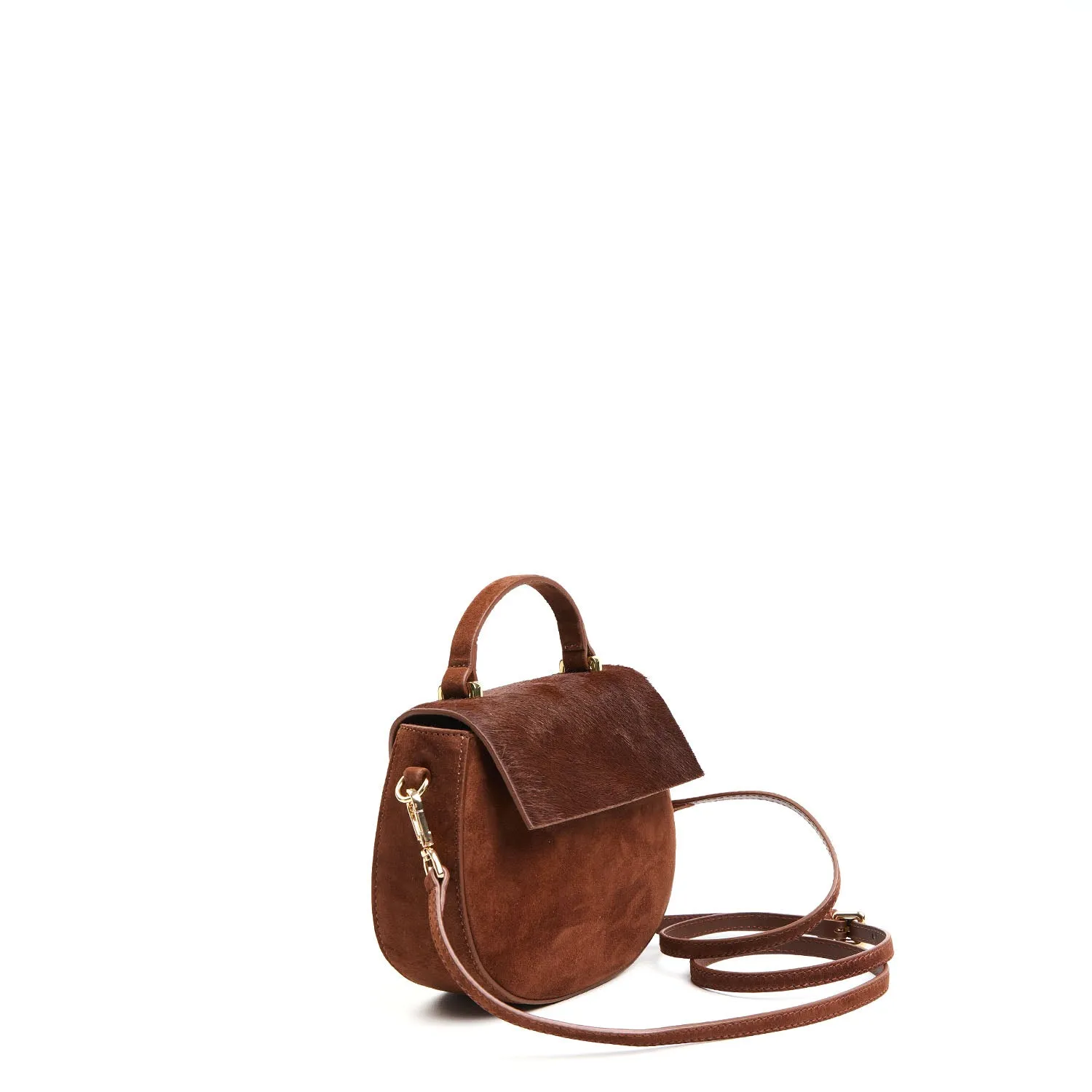 BROWN MINI CLEO BAG