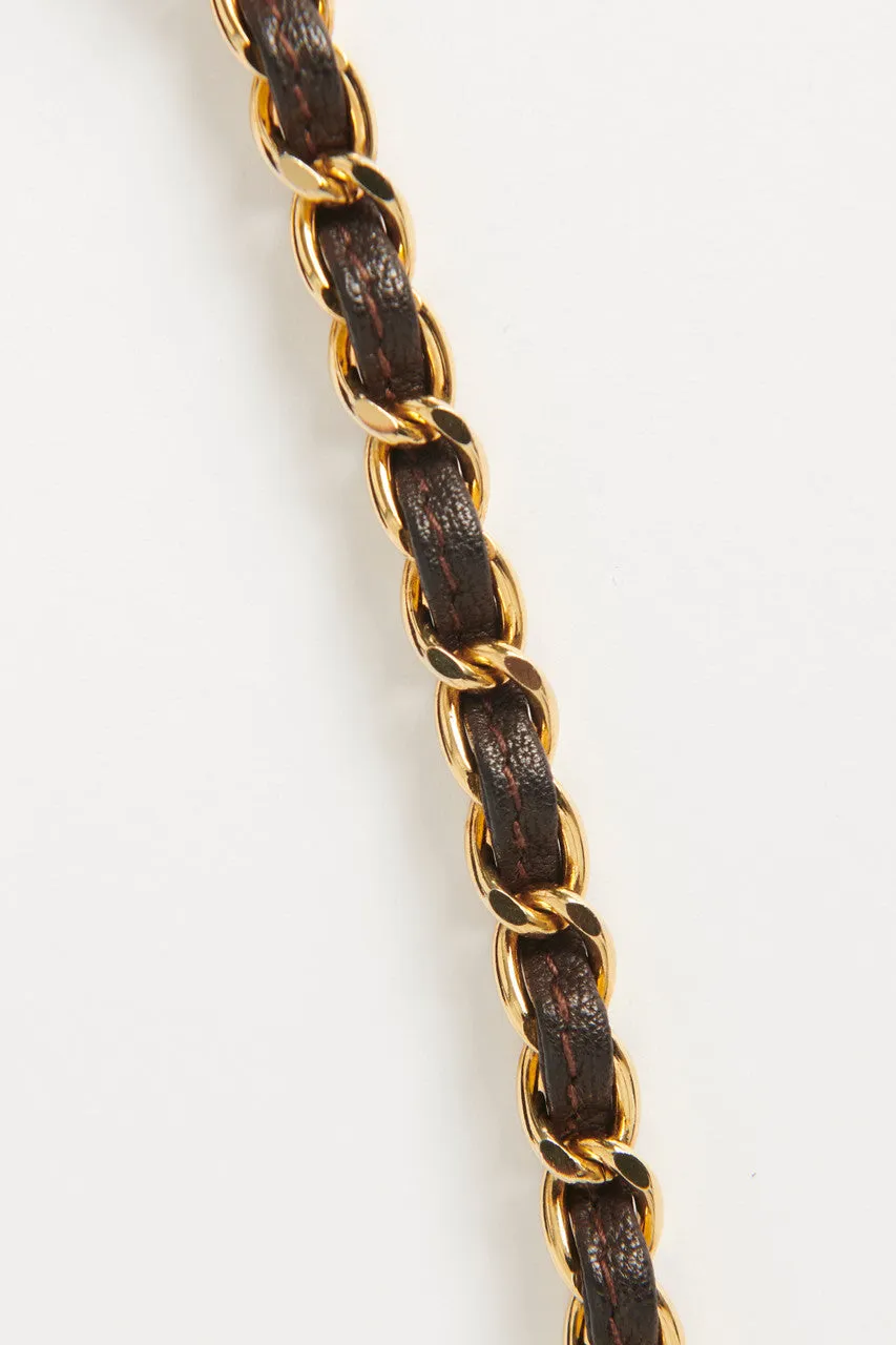 Brown Suede Tassel Chanel Crossbody  Bag