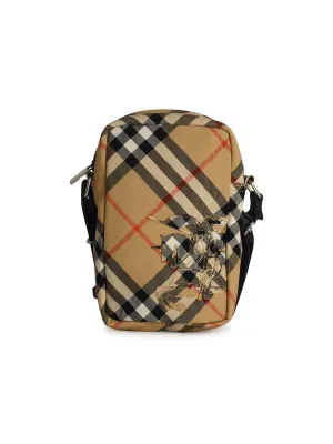 Burberry 'Check' Beige Polyester Crossbody Bag