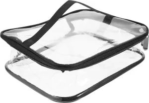 Cabilock Travel Toiletry Bag Clear Makeup Bags 1 pieces Portable Clear Makeup para hombres clear cosmetic bag toiletry carry pouch Bag Ipper Clear Toiletry Bags Travel Makeup Bag