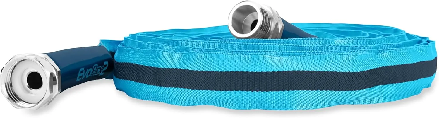 Camco EvoFlex2 25-ft Drinking Water Hose - RV Drinking Water Hose Reinforced with Fabric & Ultra Lightweight - Contains No Lead, No BPA & No Phthalate - Abrasion Resistant (22577)