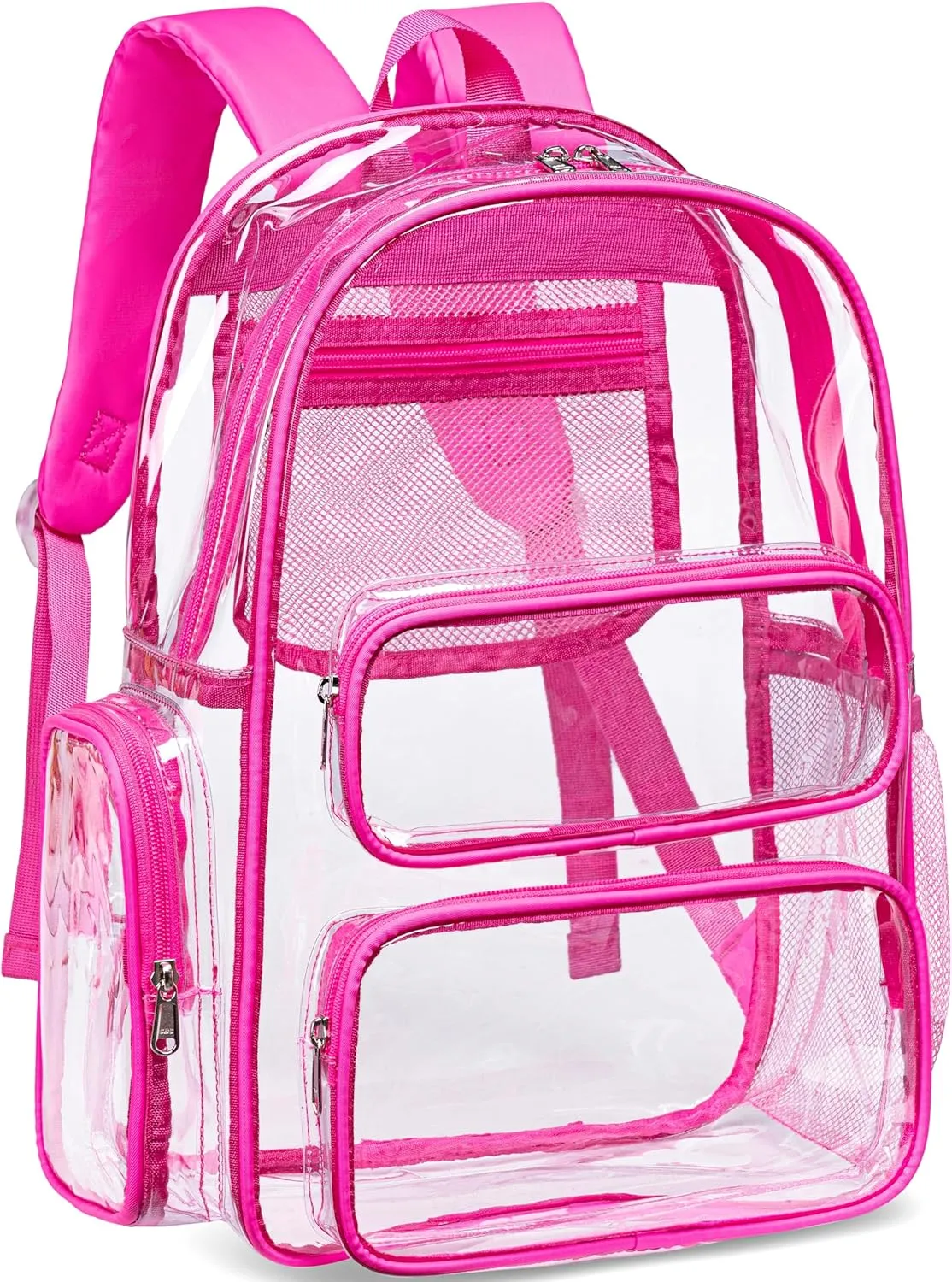CAMTOP Clear Backpack Heavy Duty Transparent Bag See Through BookBag for Student School Work Festival Sport Travel