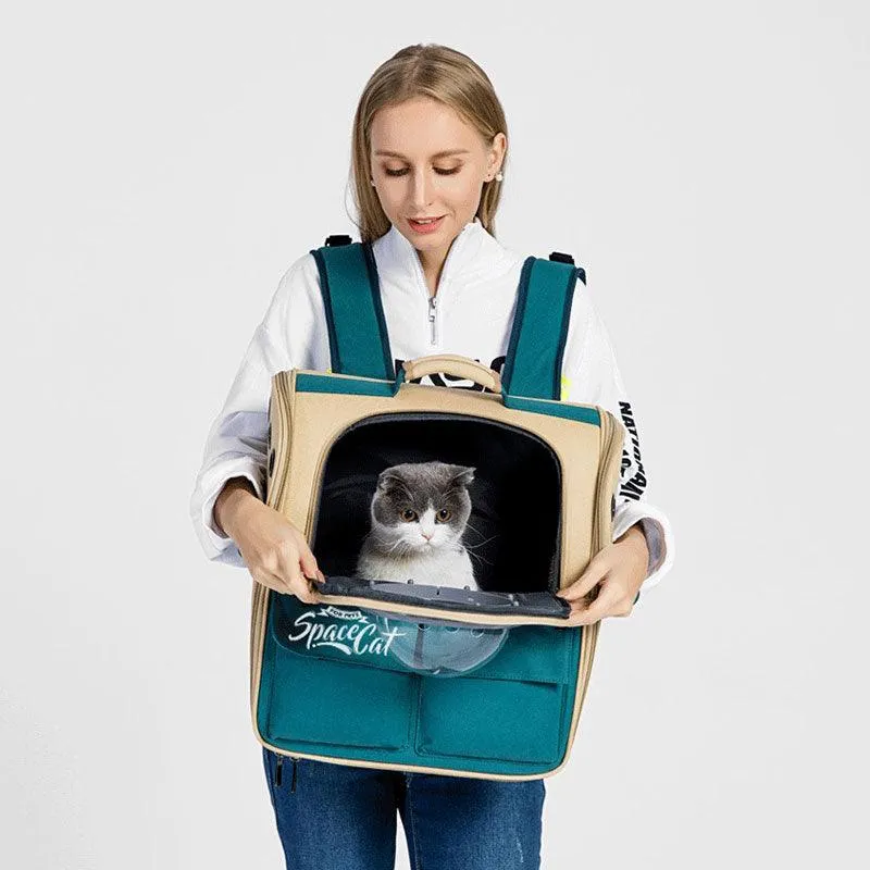 Canvas Cat Carrier Bag Expandable 9 Color Backpack