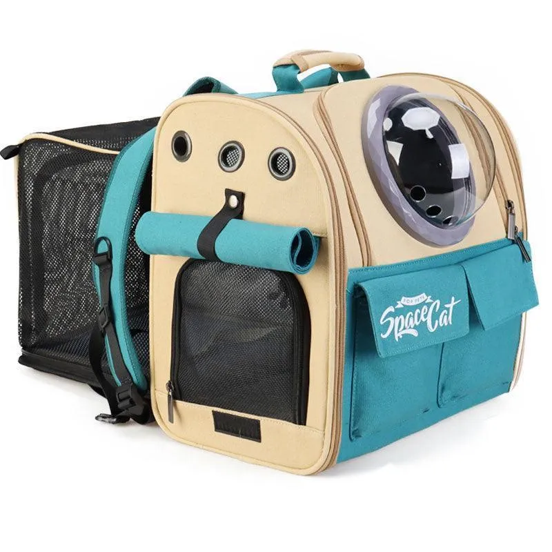 Canvas Cat Carrier Bag Expandable 9 Color Backpack