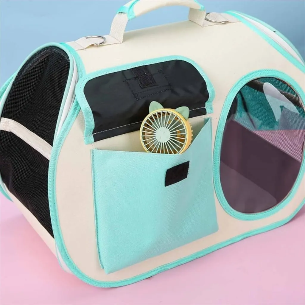 cat Bags Cross-Body Pet Outing Bag, Portable Breathable Cat Bag, Portable Cat School Bag, Travel Dog Backpack Soft Side Travel Cat Bag(Blue)