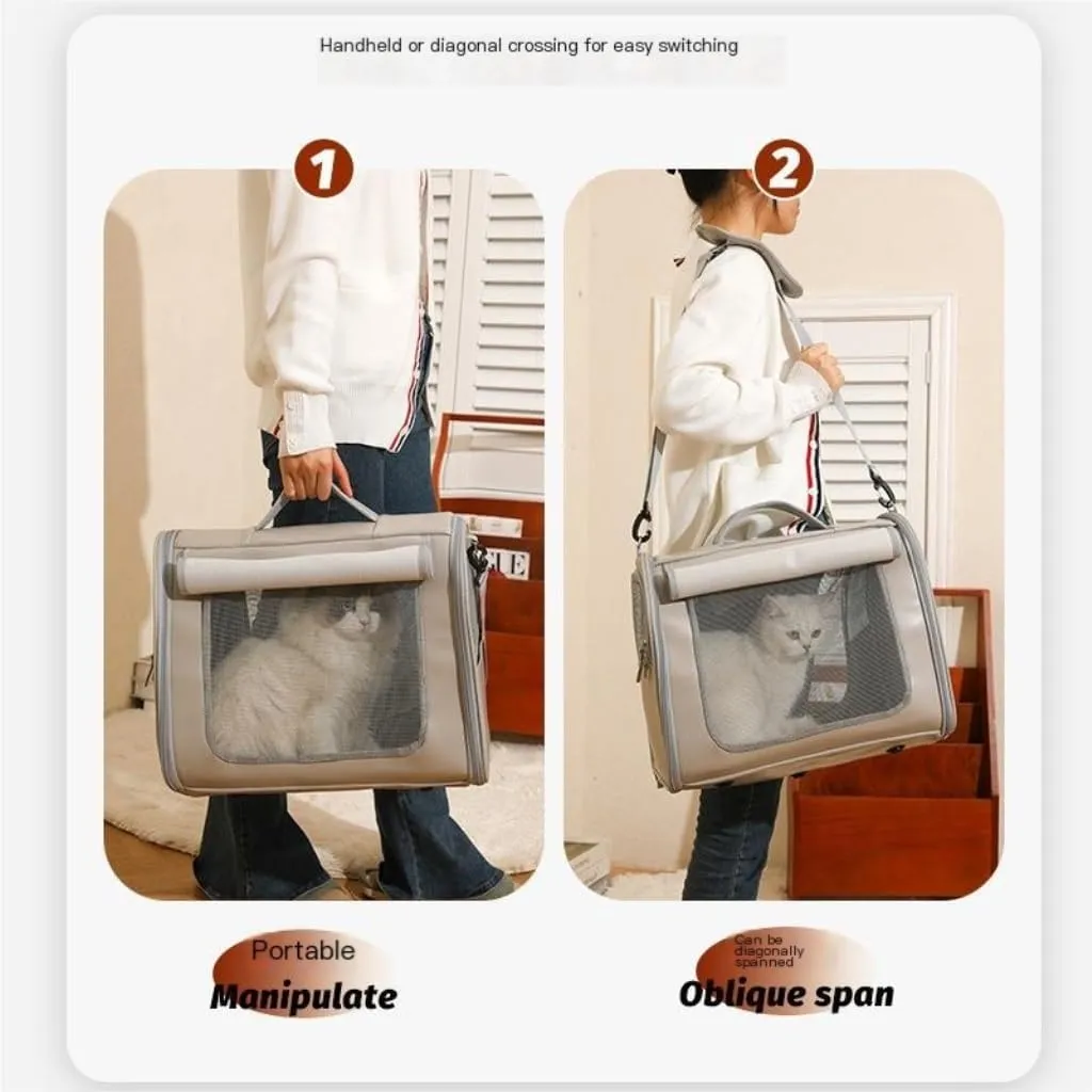 cat Bags Summer Cat Bag, Portable Out-Going Cat Backpack, Pet Dog Bag, Cross-Body Carrying Bag, Out-Going Backpack Soft Side Travel Cat Bag(G)