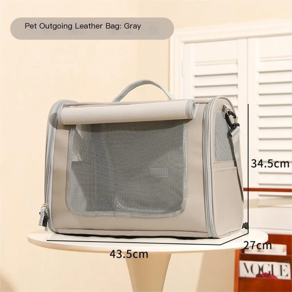 cat Bags Summer Cat Bag, Portable Out-Going Cat Backpack, Pet Dog Bag, Cross-Body Carrying Bag, Out-Going Backpack Soft Side Travel Cat Bag(G)