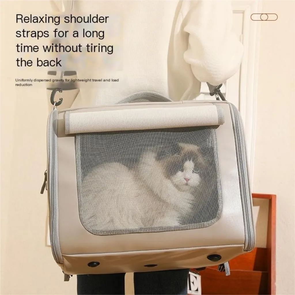 cat Bags Summer Cat Bag, Portable Out-Going Cat Backpack, Pet Dog Bag, Cross-Body Carrying Bag, Out-Going Backpack Soft Side Travel Cat Bag(G)