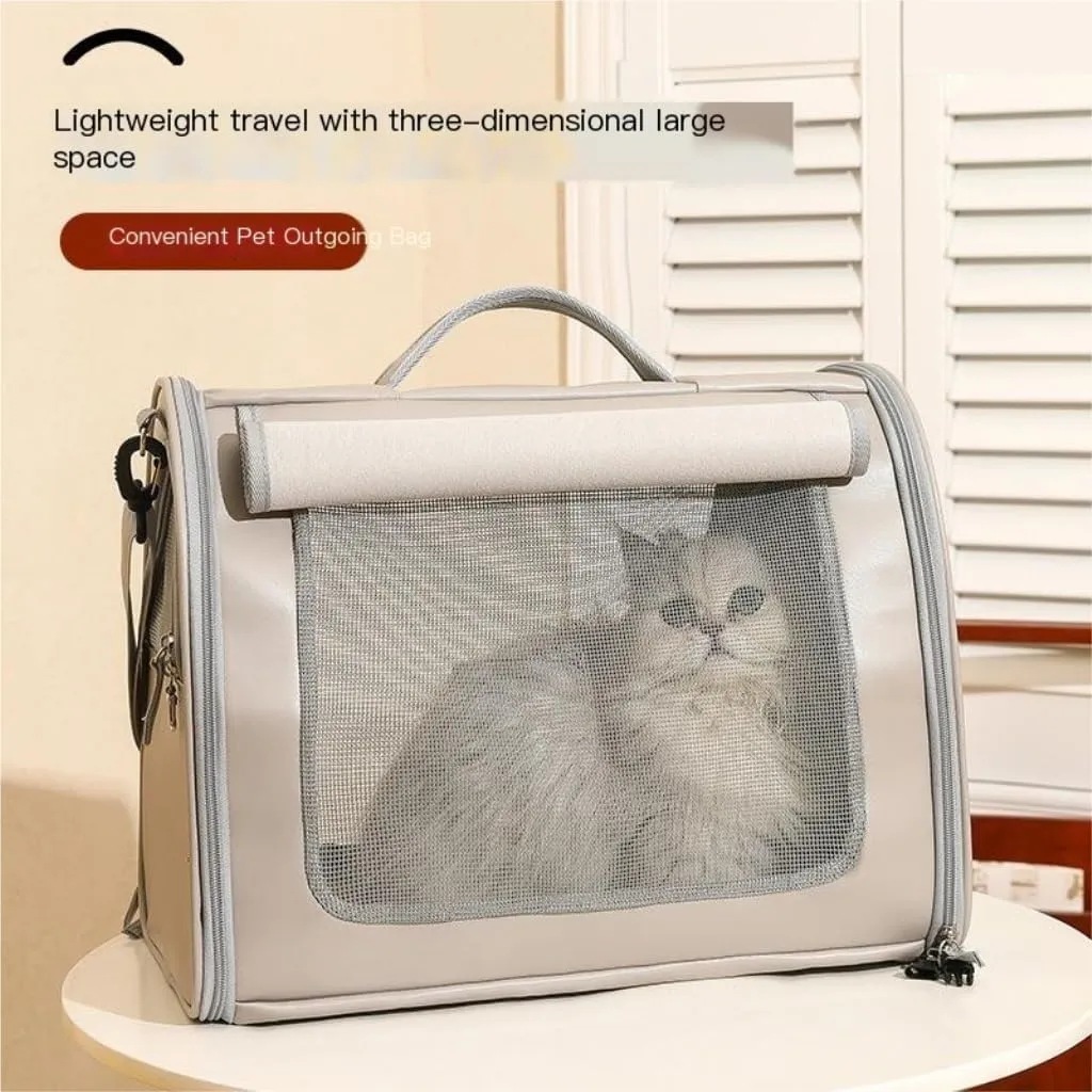 cat Bags Summer Cat Bag, Portable Out-Going Cat Backpack, Pet Dog Bag, Cross-Body Carrying Bag, Out-Going Backpack Soft Side Travel Cat Bag(G)