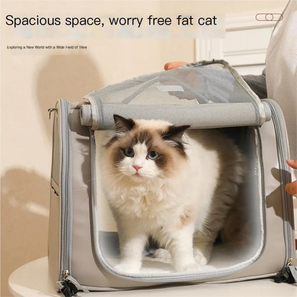 cat Bags Summer Cat Bag, Portable Out-Going Cat Backpack, Pet Dog Bag, Cross-Body Carrying Bag, Out-Going Backpack Soft Side Travel Cat Bag(G)