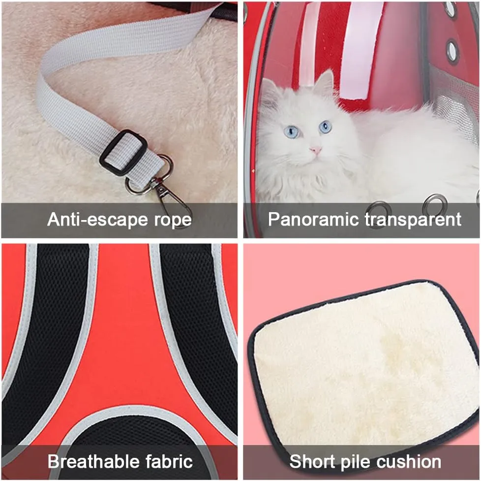 Cat Carrier Bags Breathable Outdoor Pet Carriers Small Dog Cat Backpack Travel Space Capsule Cage Pet Transport Bag for Cat
