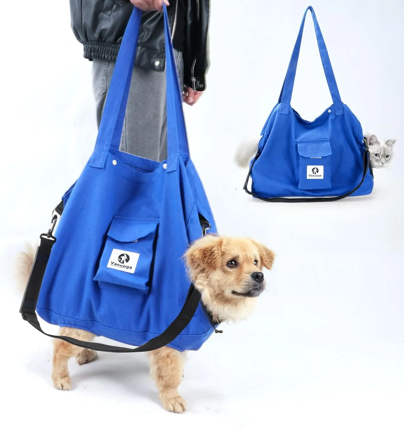 Cat Carrier Dog Carriers for Small Dogs, Breathable Pet Bag with Peek-Head Design for Cats and Dogs Up to 16-30 lbs