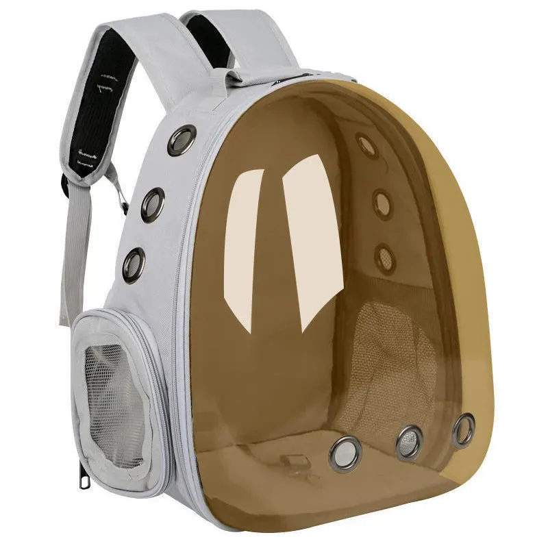 Cat Pet Carriers Dog pet backpacks portable transparent space capsules Soft Side Backpack  Travel Bags Outgoing cat supplies