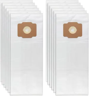 Central Vacuum Bags Replacement for Beam, Electrolux, Eureka, Kenmore, Mastercraft, White Westinghouse, Nilfisk, Broan, Husky & Other Central Vac Systems - Non-Woven Cloth Material - 12 Pack