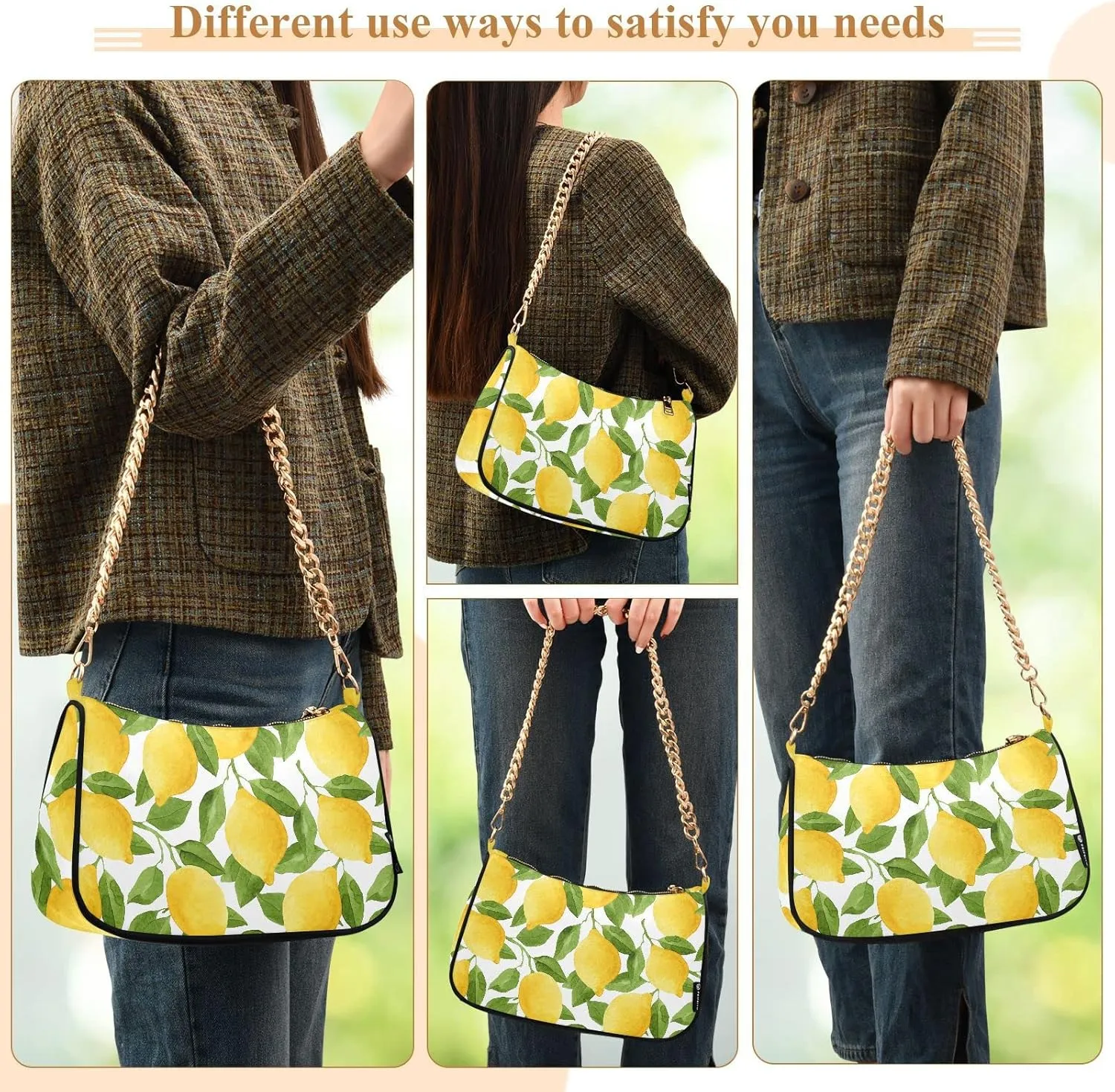 Chain Shoulder Bag Tote Handbag Purse for Women