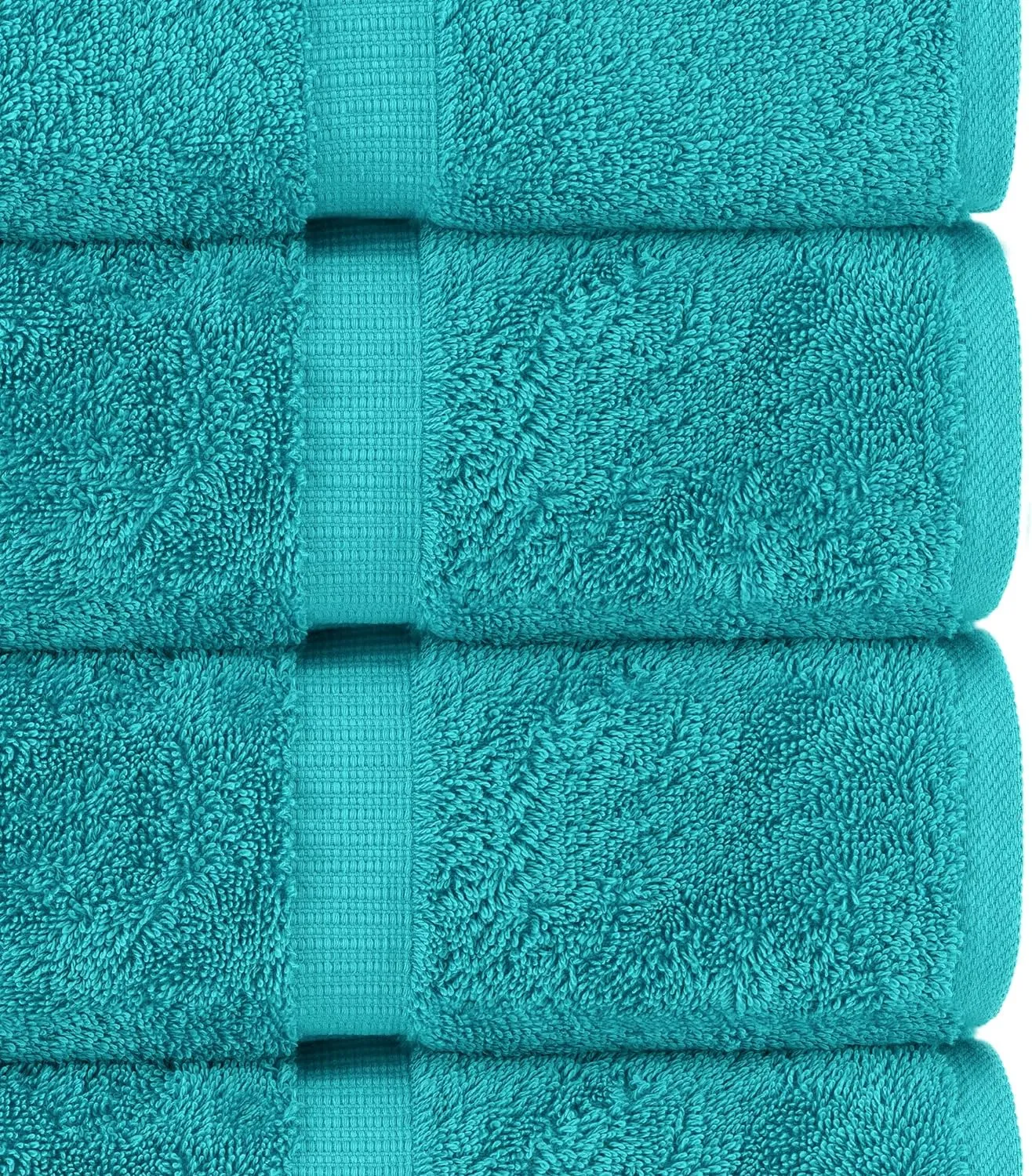 Chakir Turkish Linens | Hotel & Spa Quality 100% Cotton Premium Turkish Towels | Soft & Absorbent (30x60 Inches Extra Large Bath Towels, Set of 4 - Aqua)