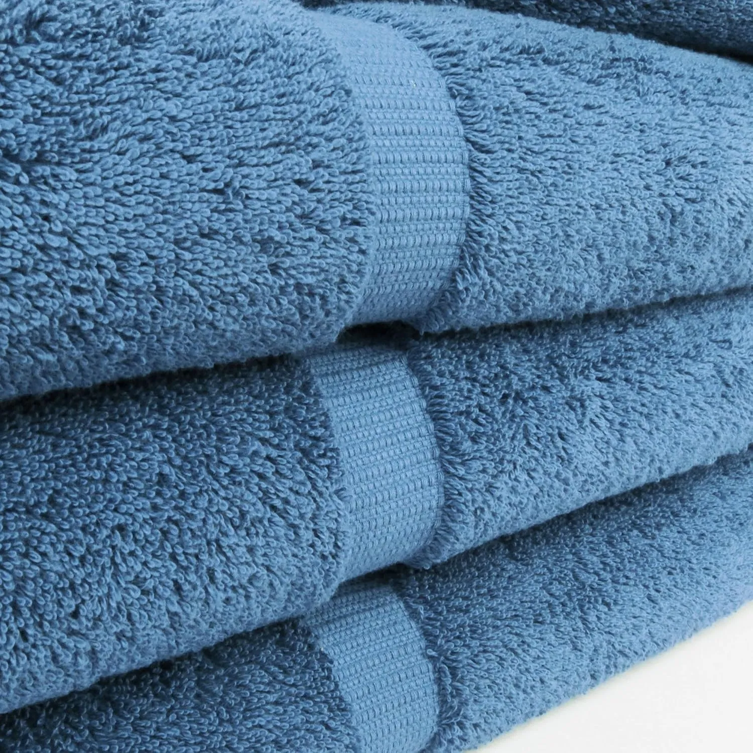 Chakir Turkish Linens | Hotel & Spa Quality 100% Cotton Premium Turkish Towels | Soft & Absorbent (30x60 Inches Extra Large Bath Towels, Set of 4 - Wedgewood)
