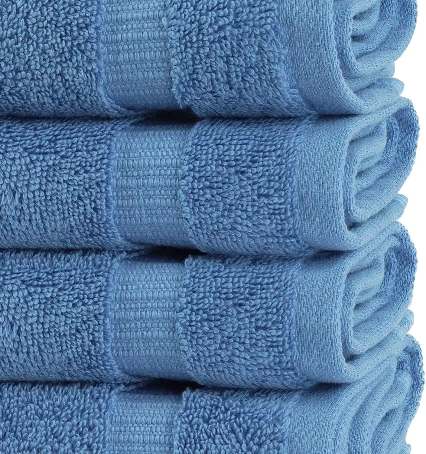 Chakir Turkish Linens Premium Cotton Absorbent Turkish Towels (Washcloths - 12 Piece, Wedgewood)