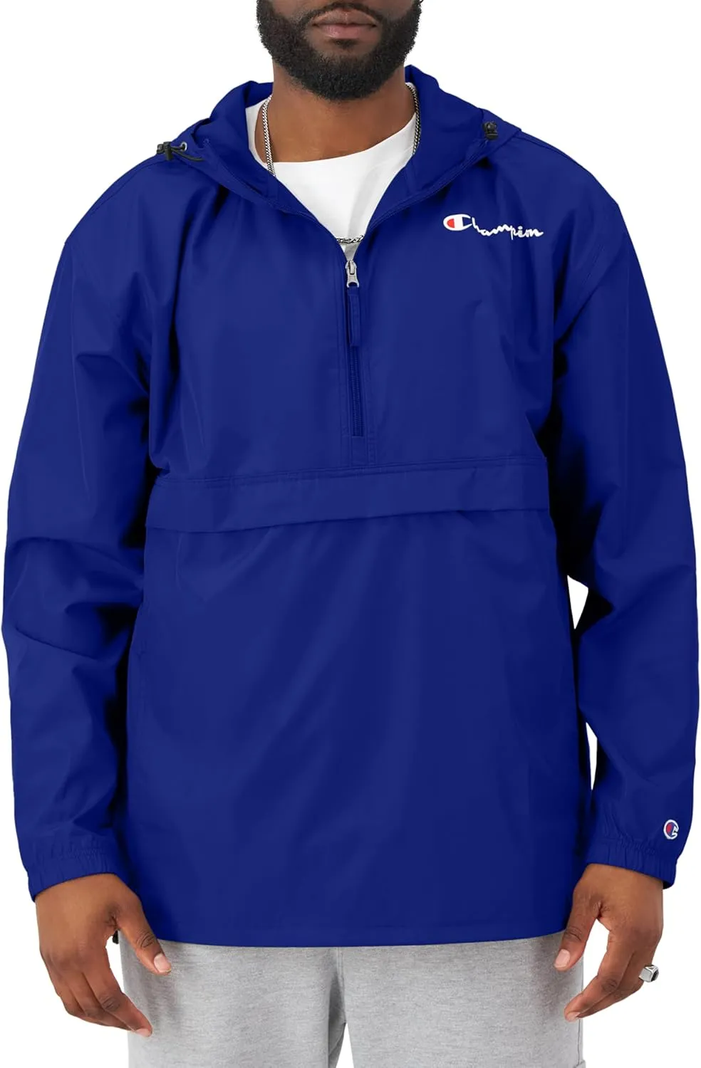Champion Men's Jacket, Stadium Packable Wind and Water Resistant Jacket (Reg. Or Big & Tall)
