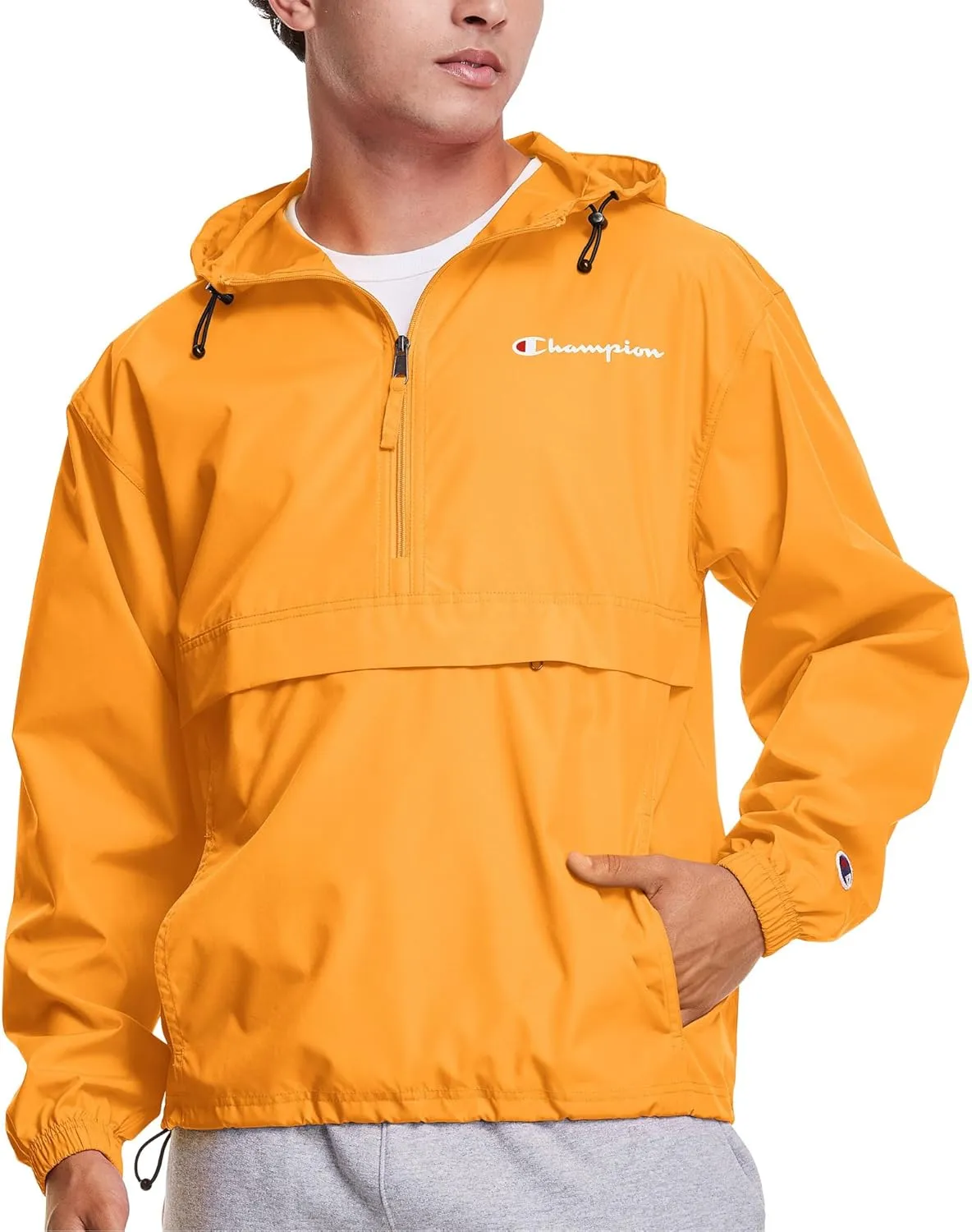 Champion Men's Jacket, Stadium Packable Wind and Water Resistant Jacket (Reg. Or Big & Tall)
