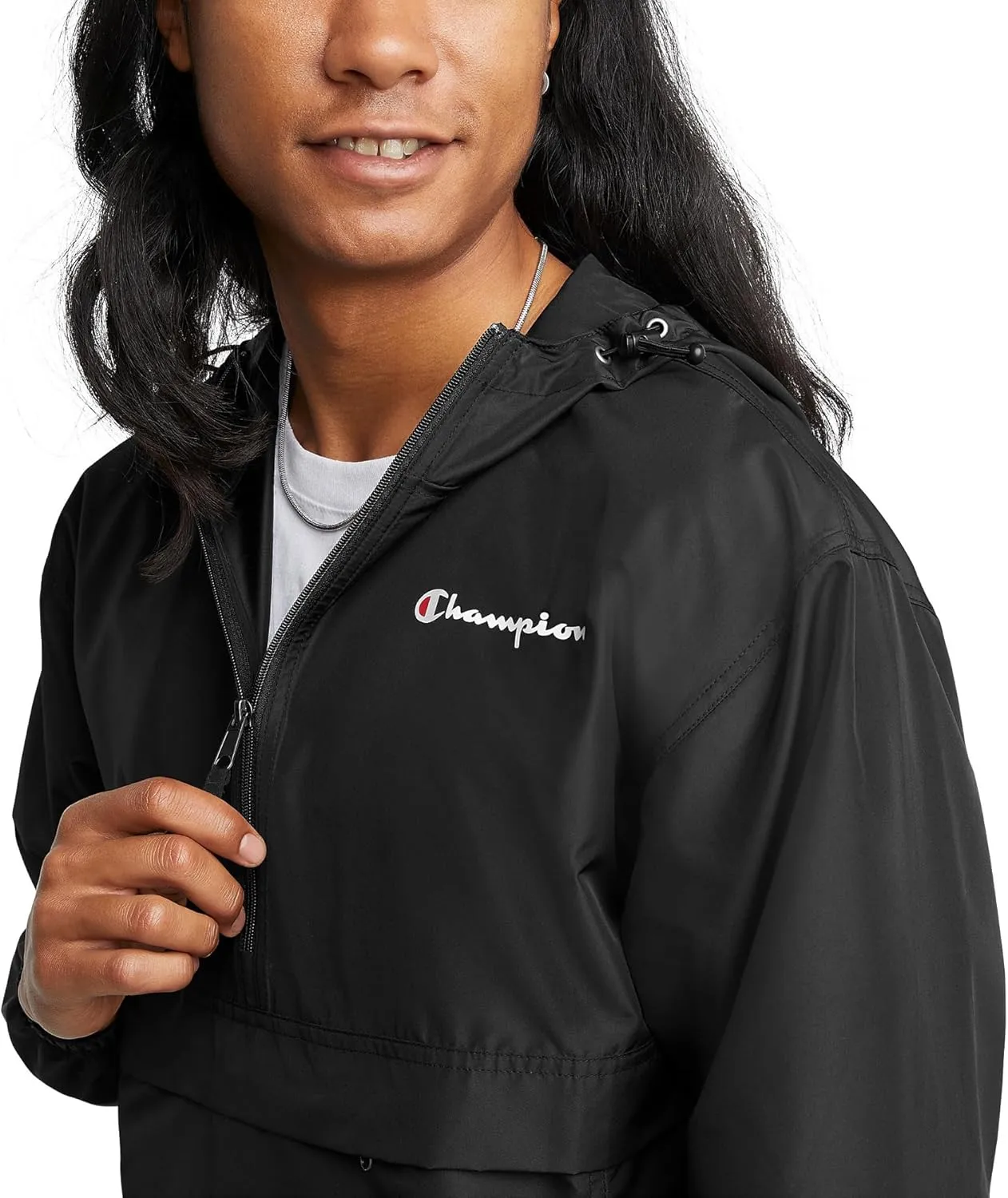 Champion Men's Jacket, Stadium Packable Wind and Water Resistant Jacket (Reg. Or Big & Tall)