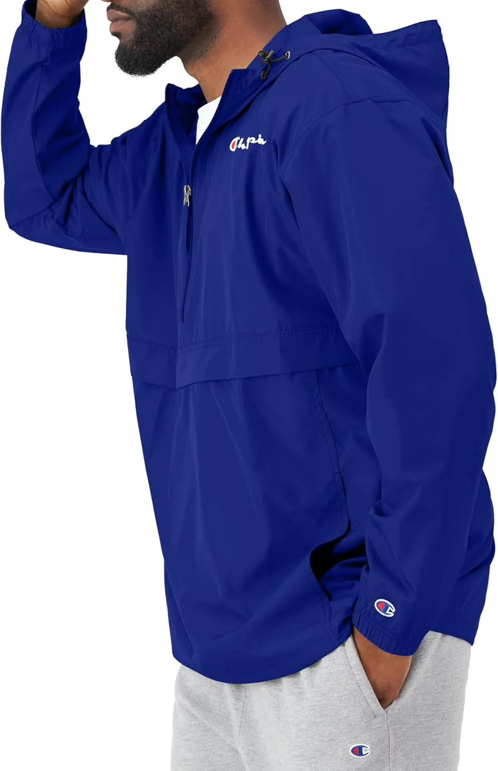 Champion Men's Jacket, Stadium Packable Wind and Water Resistant Jacket (Reg. Or Big & Tall)