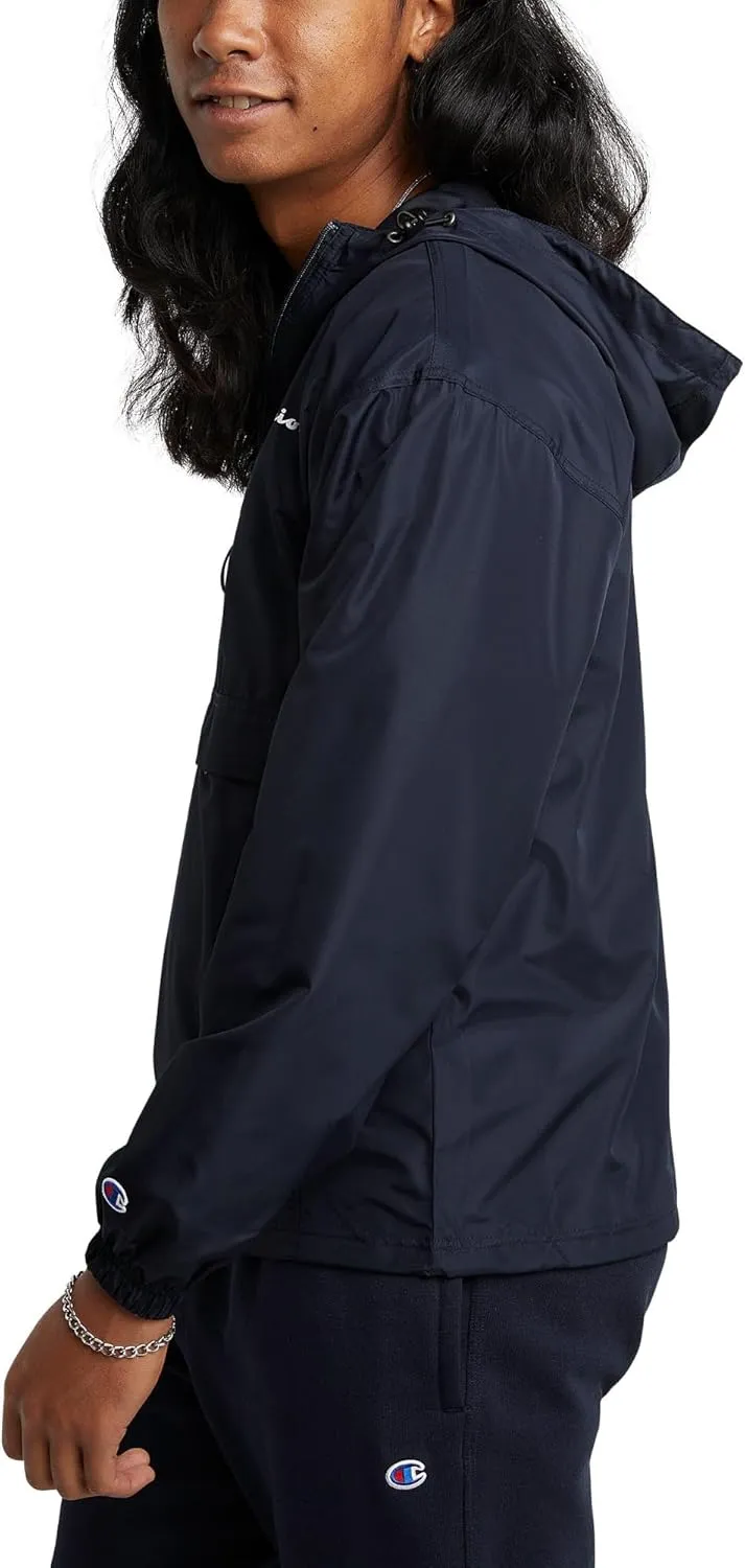 Champion Men's Jacket, Stadium Packable Wind and Water Resistant Jacket (Reg. Or Big & Tall)