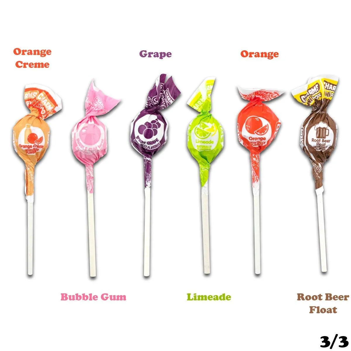 Charms Mini Pops 18 Assorted Flavors with Resealable Bag (300 Count)