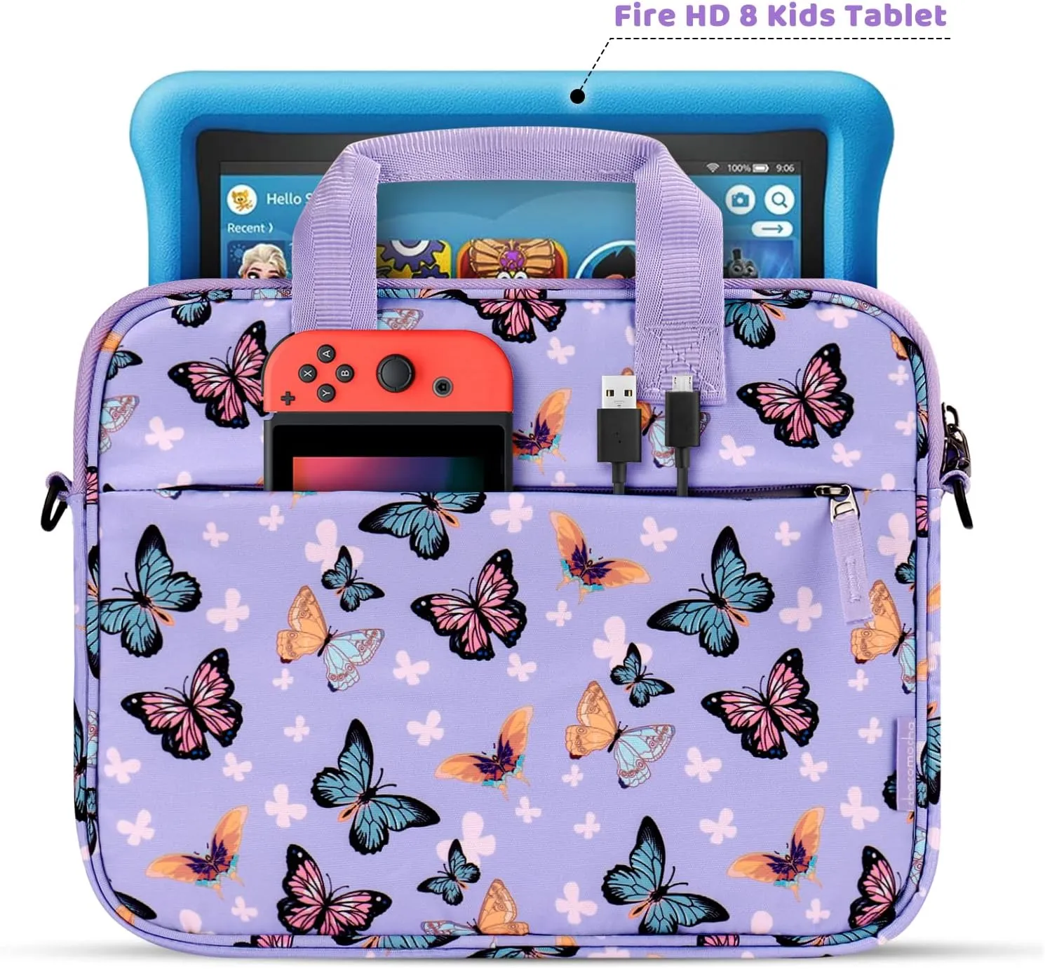 Choco Mocha Kids Tablet Sleeve Bag for Boys & Girls, (10-12.5Inch)
