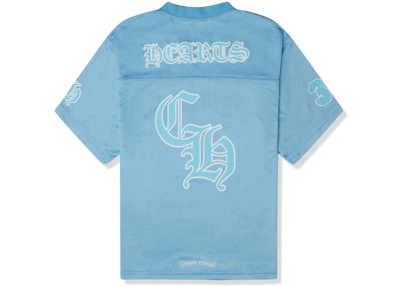 Chrome Hearts Stadium Mesh Short Sleeve Jersey Blue