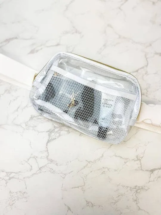 Classic Nylon Belt Bag-Clear