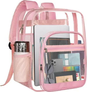 Clear Backpack,Sturdy Shape Heavy Duty Large Clear Backpack for Stadium, Work, Travel
