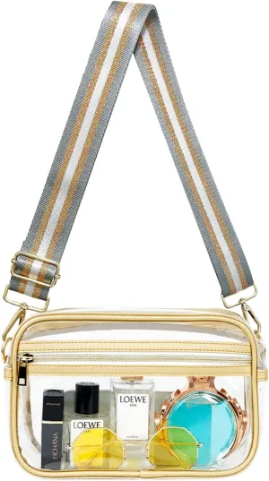 Clear Bag for Stadium Approved, Women Clear Purses Crossbody bags for Concerts Sports Events