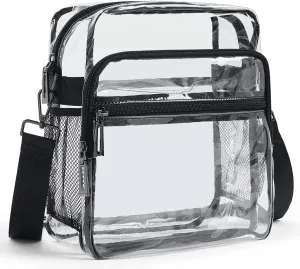 Clear Bag for Stadium Events, Clear Purse for Women Stadium Crossbody Bag, Transparent Bag for Concerts Sports