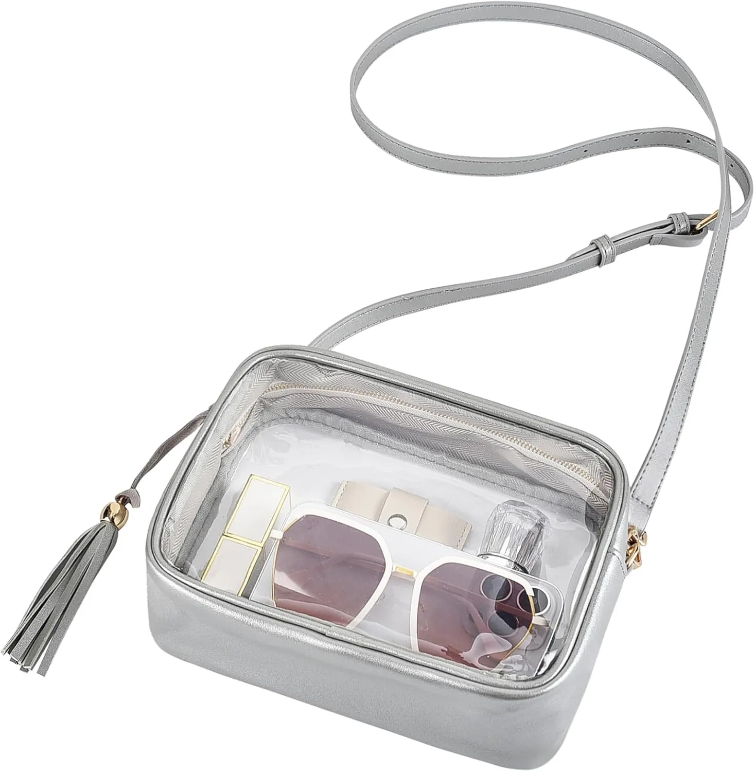 Clear Bag Stadium Approved 12x12x6, Purse for Women Crossbody Bag for Stadium Concert Sport Festival