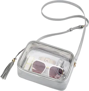 Clear Bag Stadium Approved 12x12x6, Purse for Women Crossbody Bag for Stadium Concert Sport Festival
