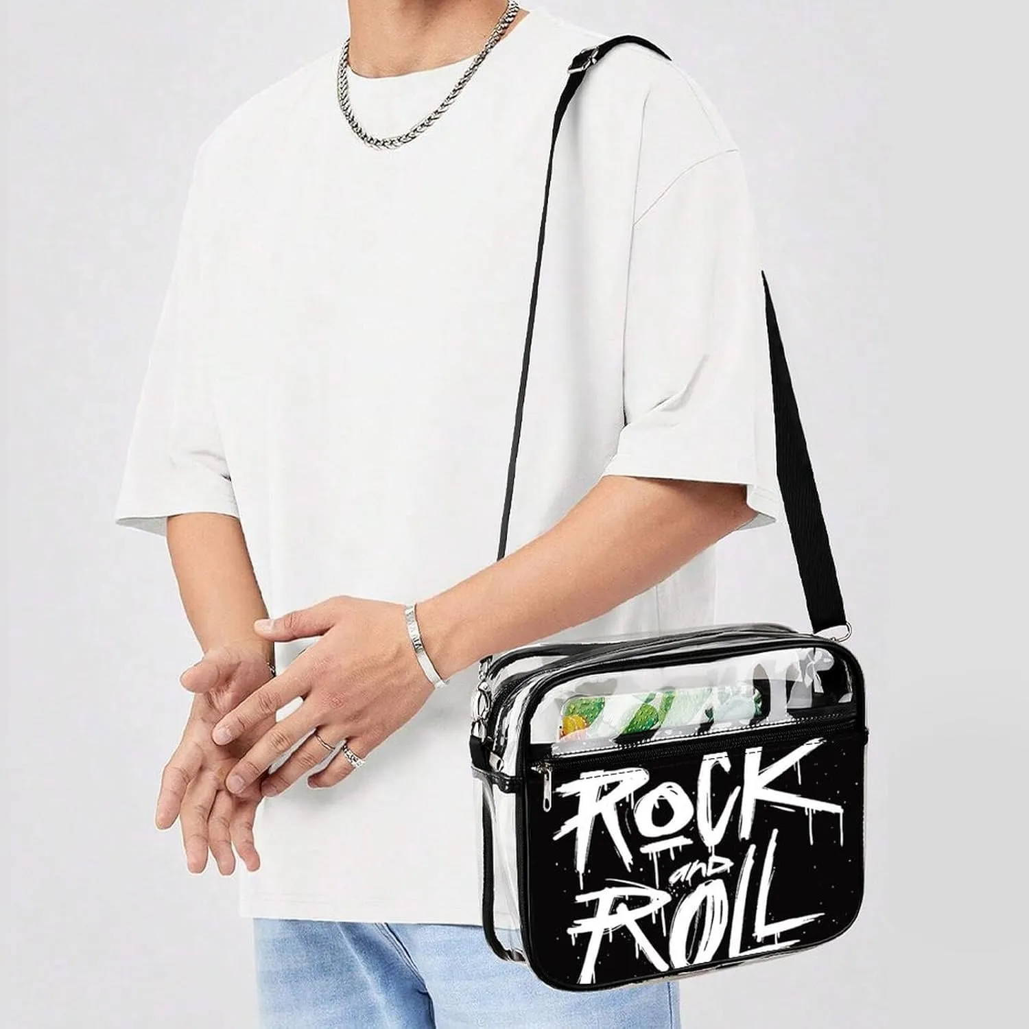 Clear Bag Stadium Approved, Women Clear Crossbody Purse Bag, Clear Stadium Bags for Sporting Events, Concerts